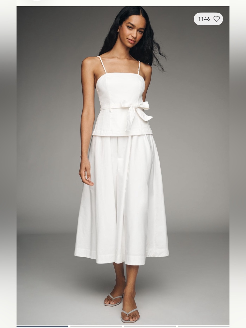 En saison Samantha bow midi dress